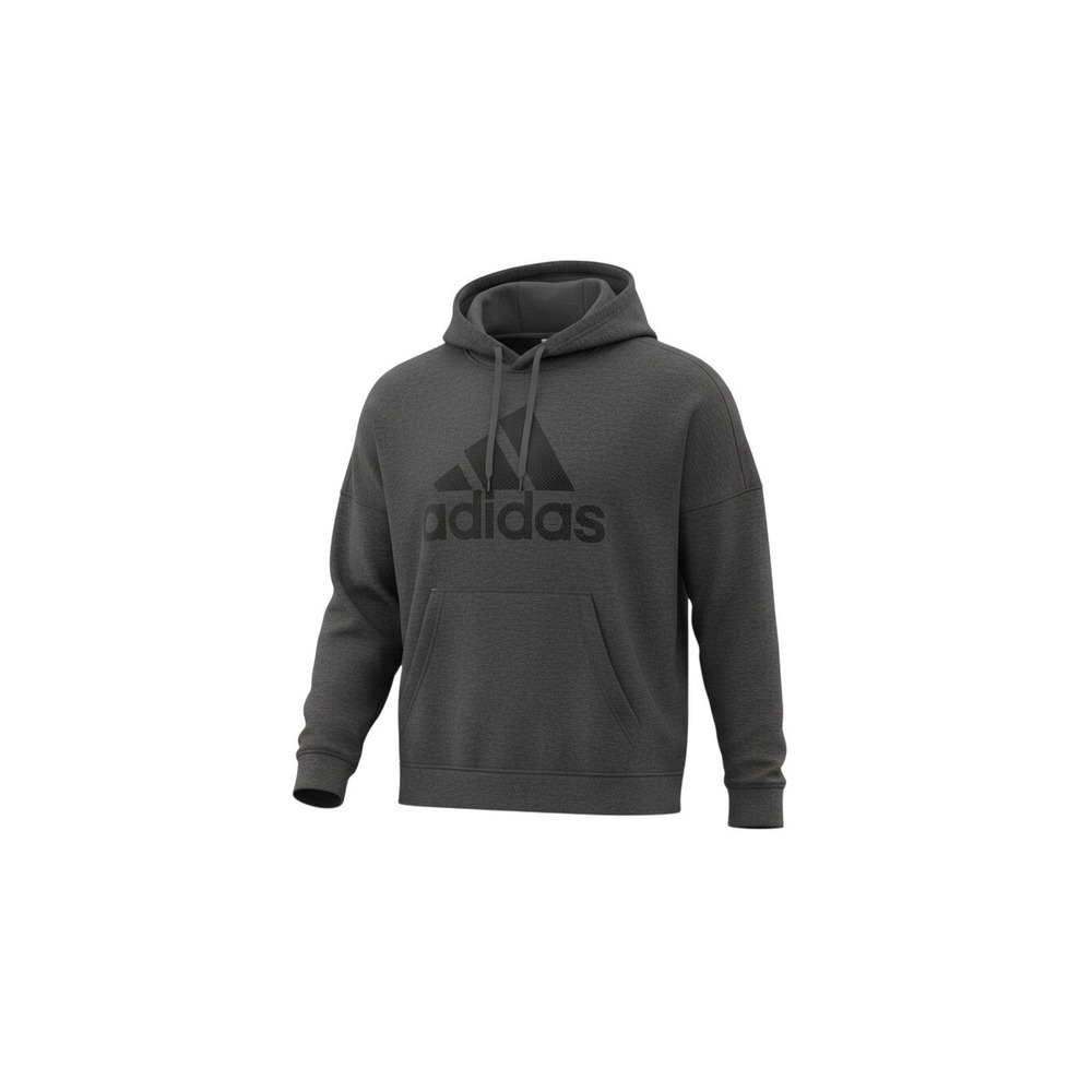 Adidas ID Stadium Hoodie Mens L Grey Heather Tonal Logo CW2424